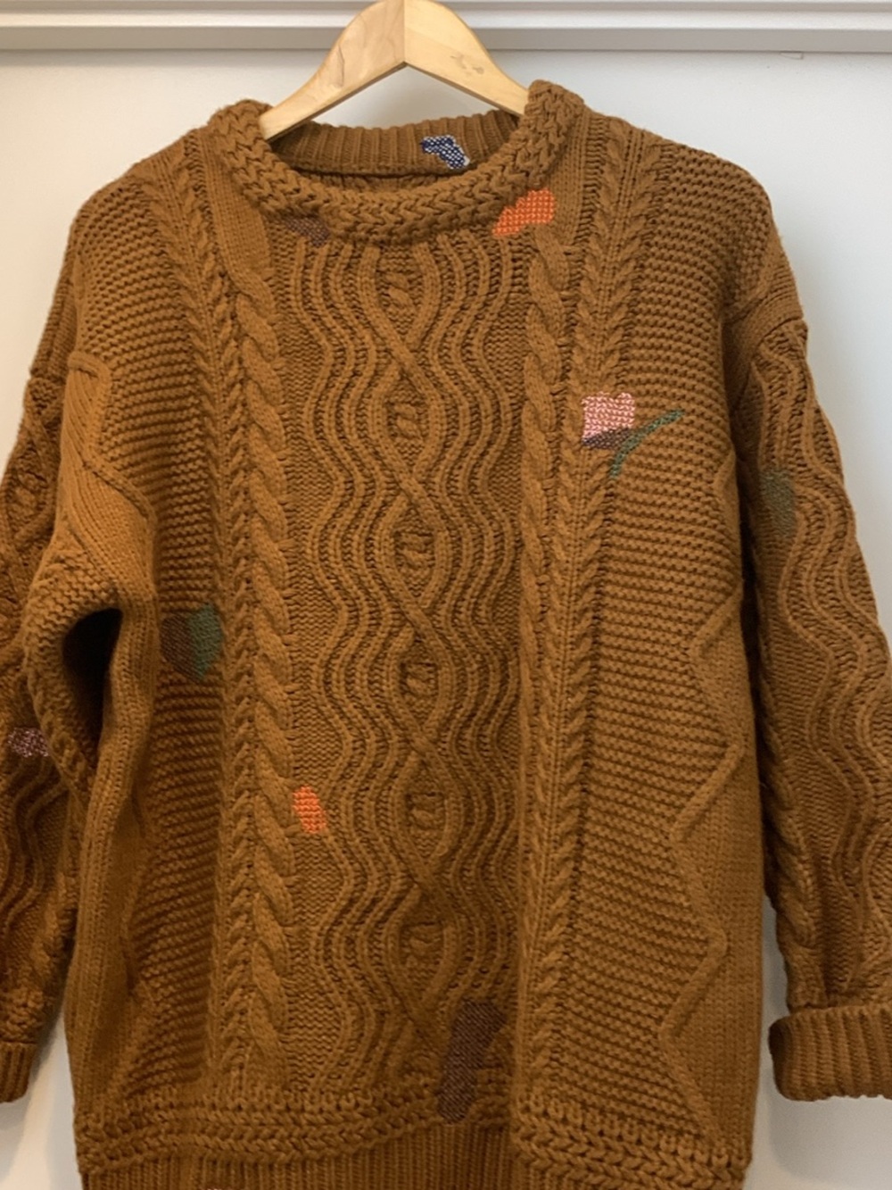 Woman’s Chunky Cable Knit Sweater